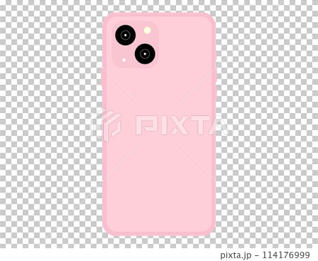 Smartphone back illustration 4 Smartphone back illustration 4 114176999