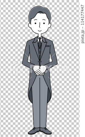 執事のイラスト（男性） 114177447