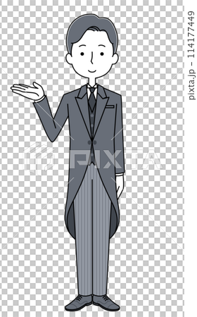 執事のイラスト（男性） 114177449