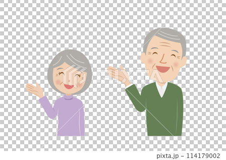 Senior couple, smiling, guidance, cute Senior couple, smiling, guidance, cute 114179002