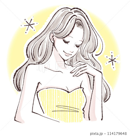 女性・女の子のイラスト素材 114179648