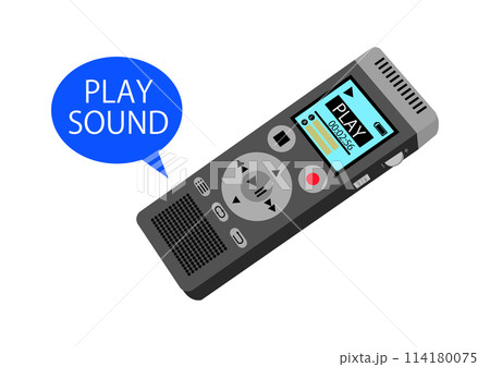 ボイスレコーダーに録音した音を再生する ボイスレコーダーに録音した音を再生する 114180075