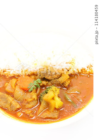 ビーフカレー スープカレー 明るい背景 ビーフカレー スープカレー 明るい背景 114180459