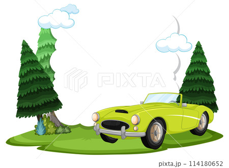 Vintage Car Parked in Nature Vintage Car Parked in Nature 114180652