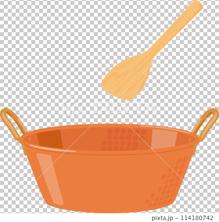 銅製の大きい両手鍋、ジャム鍋 銅製の大きい両手鍋、ジャム鍋 114180742