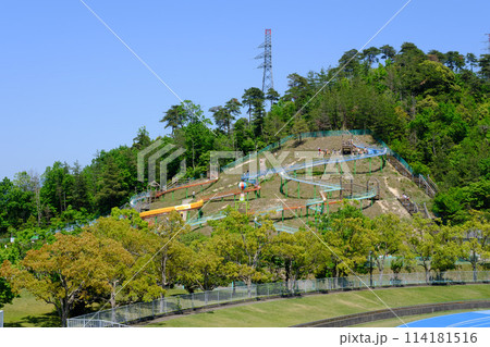 福井県敦賀市　野坂山　沓見からの眺望 114181516