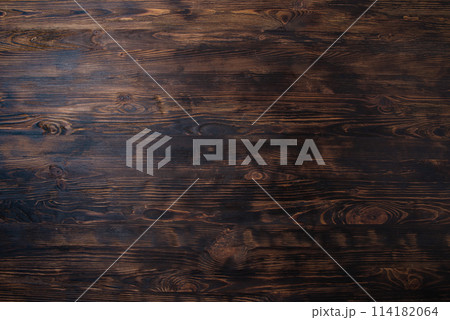 Dark brown wood background wall texture copy space 114182064
