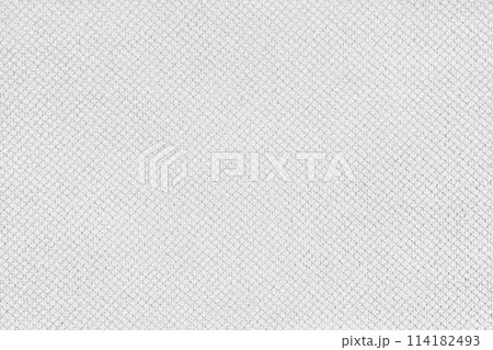 Plain white velor upholstery fabric, jacquard with fine diamond texture background. 114182493