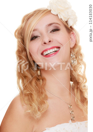 Wedding. Young attractive romantic bride woman Wedding. Young attractive romantic bride woman 114183030