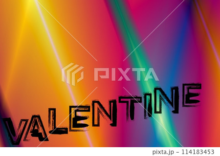 ネオンカラーに輝く　ヴァレンタイン 114183453