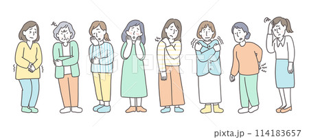 女性の様々な体調不良 114183657