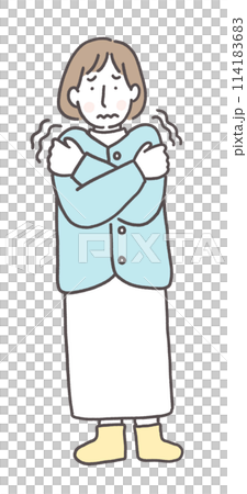 Women suffering from coldness Women suffering from coldness 114183683