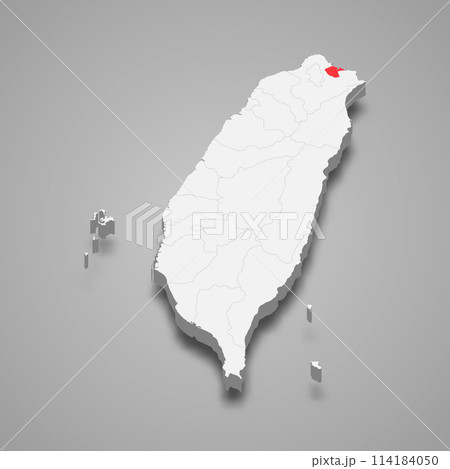 Keelung City division location within Taiwan 3d map Keelung City division location within Taiwan 3d map 114184050