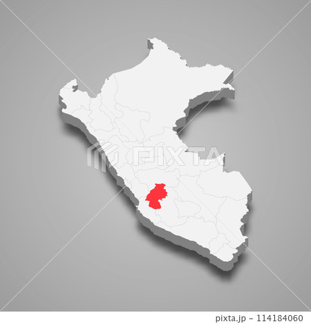 Huancavelica department location within Peru 3d map Huancavelica department location within Peru 3d map 114184060