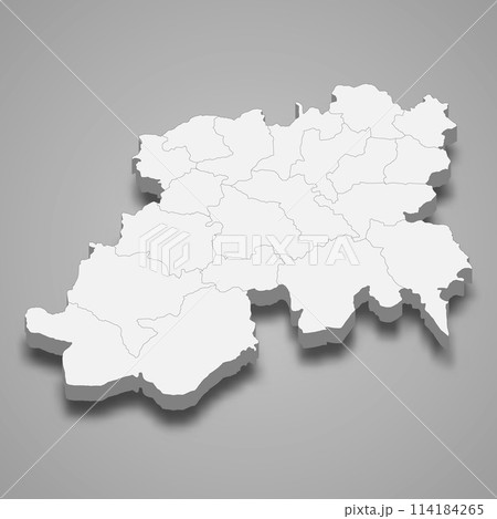 3d isometric map of Medea is a region of Algeria 3d isometric map of Medea is a region of Algeria 114184265