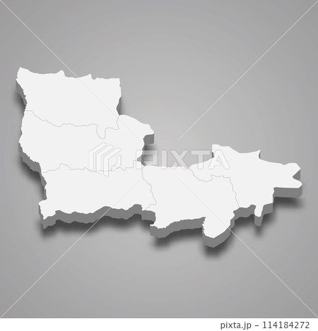 3d isometric map of Lualaba is a region of DR Congo 3d isometric map of Lualaba is a region of DR Congo 114184272