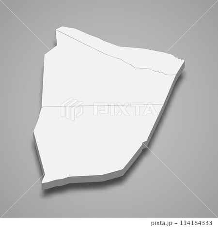 3d isometric map of El Menia is a region of Algeria 3d isometric map of El Menia is a region of Algeria 114184333