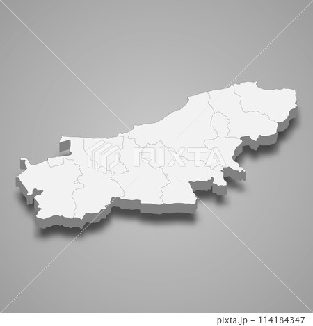 3d isometric map of Boumerdes is a region of Algeria 3d isometric map of Boumerdes is a region of Algeria 114184347
