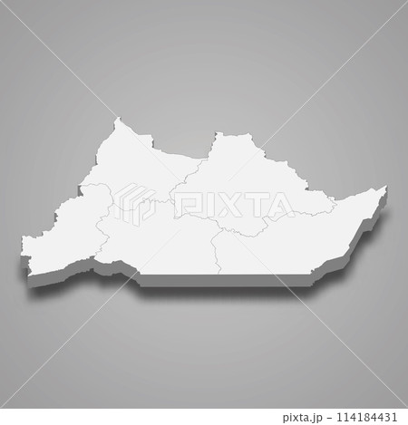 3d isometric map of Adamawa is a region of Cameroon 3d isometric map of Adamawa is a region of Cameroon 114184431