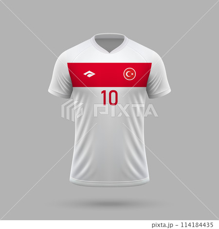 3d realistic soccer jersey Turkey national team 2024 3d realistic soccer jersey Turkey national team 2024 114184435