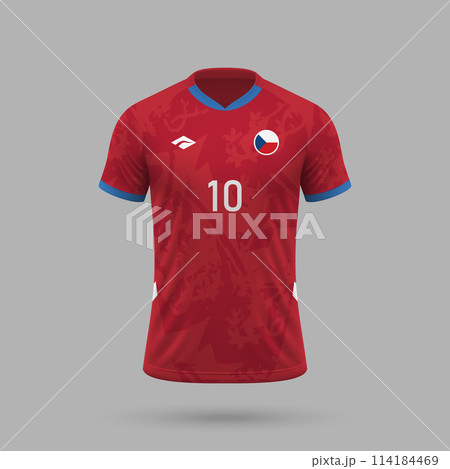 3d realistic soccer jersey Czech Republic national team 2024 3d realistic soccer jersey Czech Republic national team 2024 114184469