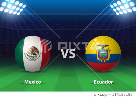 Mexico vs Ecuador. America soccer tournament 2024 114185186