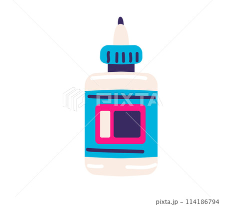 Glue bottle vector illustration. Adhesive container tool isolated on white background 114186794
