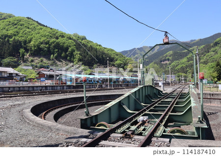 秩父鉄道 三峰口駅のSL転車台 114187410