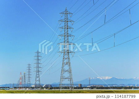 鉄塔のある風景 鉄塔のある風景 114187799