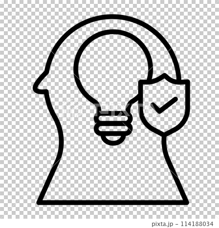 Protected intellectual property icon Protected intellectual property icon 114188034