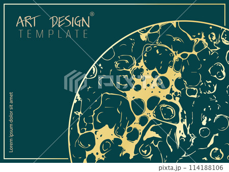 Art design. The layout of a luxury product packaging design, cover, poster, banner, brochure, poster. Creative composition idea for creative design and corporate style 114188106