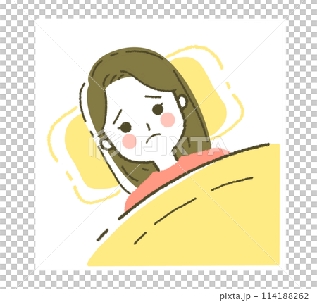 睡不著的人睡不著的女人睡不著簡單插畫素材 睡不著的人睡不著的女人睡不著簡單插畫素材 114188262