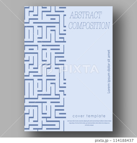 Linear pattern. The idea of a banner, brochure, catalog, or booklet. A template for creative design Linear pattern. The idea of a banner, brochure, catalog, or booklet. A template for creative design 114188437