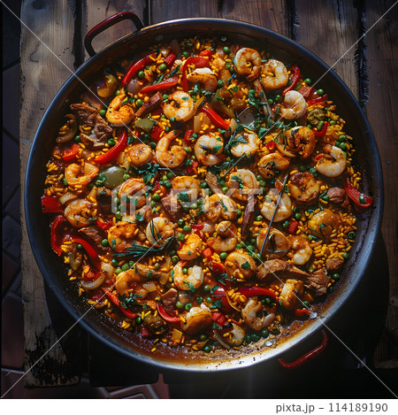 A delicious mixture of shrimp and vegetables cooked in a karahi, a popular dish in Asian cuisine. Fresh produce and ingredients make this fast food recipe a musttry 114189190