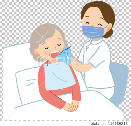 臥床老人接受牙科檢查 - 到府醫療 臥床老人接受牙科檢查 - 到府醫療 114189218