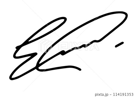 Fake hand drawn autographs . Handwritten signature scribble for business certificate or letter. Vector isolated illustration Fake hand drawn autographs . Handwritten signature scribble for business certificate or letter. Vector isolated illustration 114191353