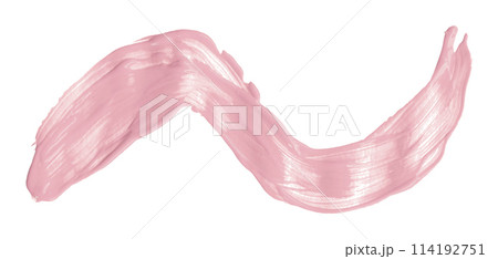 Pink paintbrush isolated on white background. Watercolor Pink paintbrush isolated on white background. Watercolor 114192751