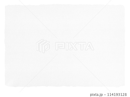 背景自由の切り抜き素材、耳付きのナチュラルペーパー 114193128