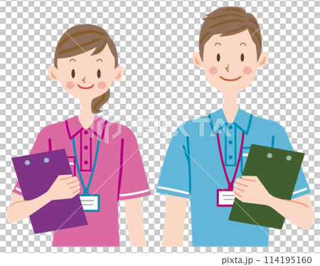 介護職員　案内　介護スタッフ　介護士　トレーナー　ヘルパー　ケアマネージャー　男女 114195160