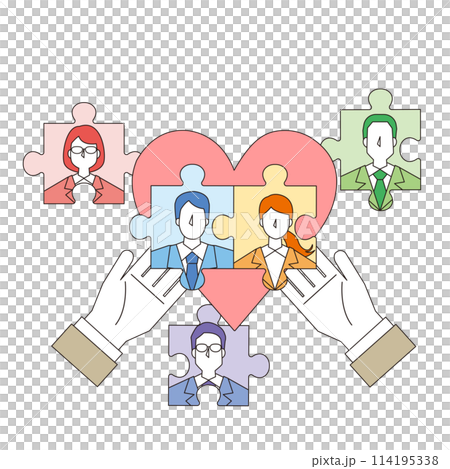 Image illustration of a marriage counselor Image illustration of a marriage counselor 114195338