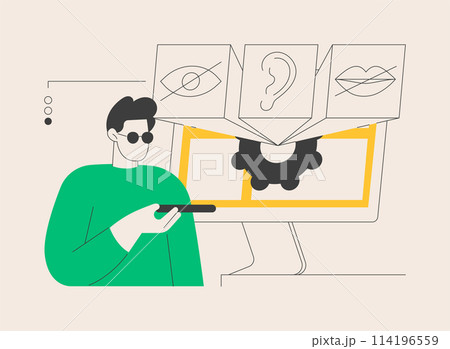 Web accessibility program abstract concept vector illustration. 114196559