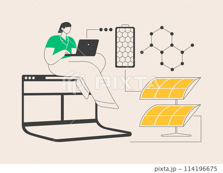 Graphene technologies abstract concept vector illustration. 114196675