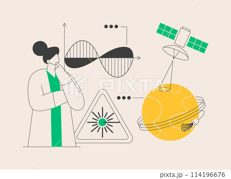 Laser technologies abstract concept vector illustration. 114196676