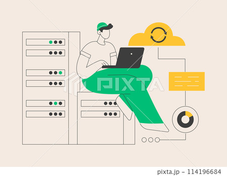 Backup server abstract concept vector illustration. Backup server abstract concept vector illustration. 114196684