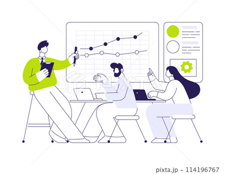 Marketing research abstract concept vector illustration. 114196767