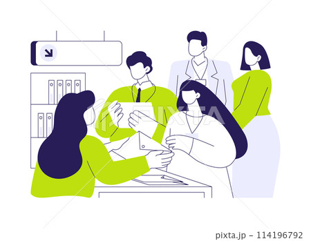 Conference accreditation abstract concept vector illustration. Conference accreditation abstract concept vector illustration. 114196792