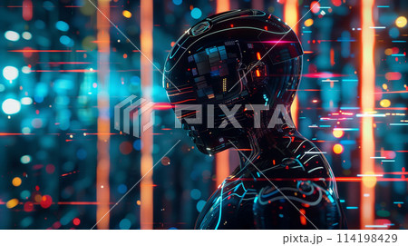 SFのロボットのイメージ SFのロボットのイメージ 114198429