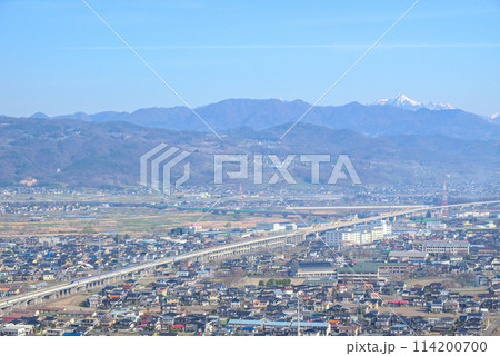 北陸新幹線沿線の風景【森将軍塚古墳より撮影】 114200700