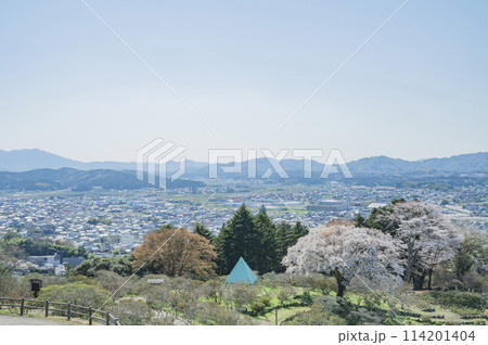 茨城 笠間つつじ公園から望む景色 茨城 笠間つつじ公園から望む景色 114201404