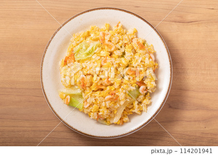 桜エビとレタスの春チャーハン 桜エビとレタスの春チャーハン 114201941
